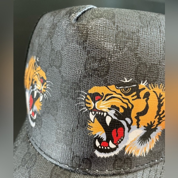 Gucci Tiger Gray and Black Baseball Cap NWT - Picture 7 of 10